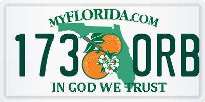 FL license plate 1730RB