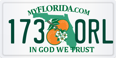 FL license plate 1730RL
