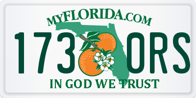 FL license plate 1730RS