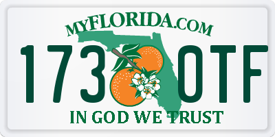 FL license plate 1730TF