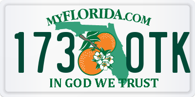 FL license plate 1730TK