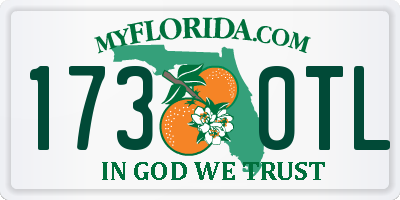 FL license plate 1730TL