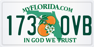 FL license plate 1730VB