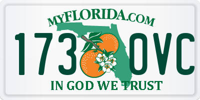 FL license plate 1730VC