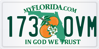 FL license plate 1730VM