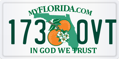 FL license plate 1730VT