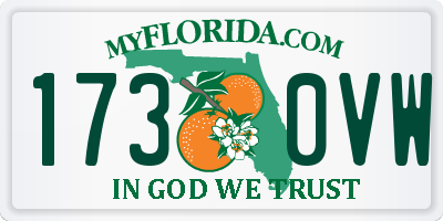 FL license plate 1730VW