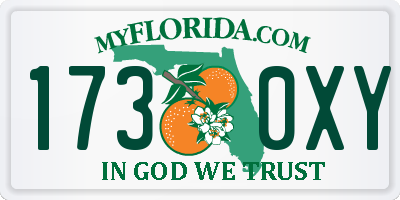 FL license plate 1730XY