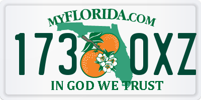 FL license plate 1730XZ