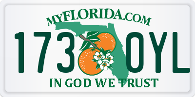 FL license plate 1730YL