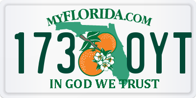 FL license plate 1730YT