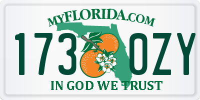 FL license plate 1730ZY