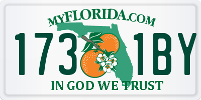 FL license plate 1731BY