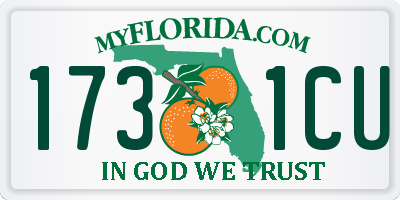 FL license plate 1731CU
