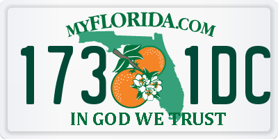 FL license plate 1731DC