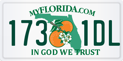 FL license plate 1731DL
