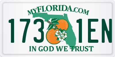FL license plate 1731EN