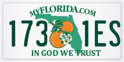 FL license plate 1731ES