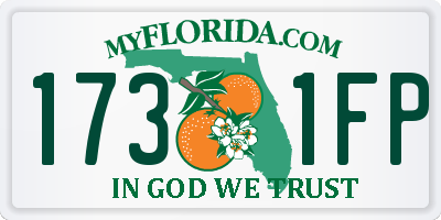 FL license plate 1731FP