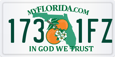 FL license plate 1731FZ