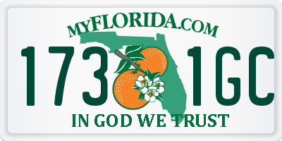 FL license plate 1731GC