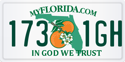 FL license plate 1731GH