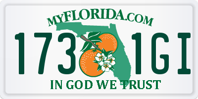 FL license plate 1731GI