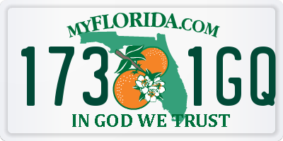 FL license plate 1731GQ