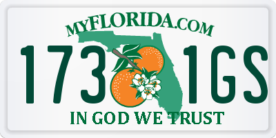 FL license plate 1731GS