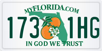 FL license plate 1731HG