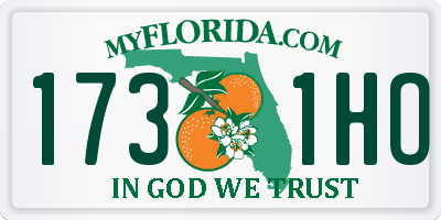 FL license plate 1731HO