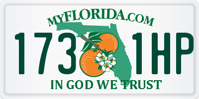 FL license plate 1731HP