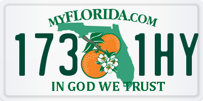 FL license plate 1731HY