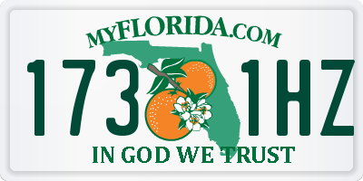 FL license plate 1731HZ