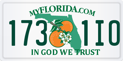 FL license plate 1731IO