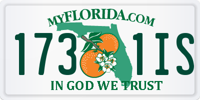 FL license plate 1731IS
