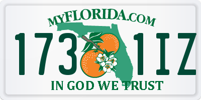 FL license plate 1731IZ