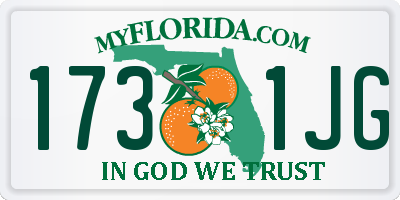 FL license plate 1731JG