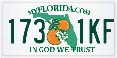 FL license plate 1731KF
