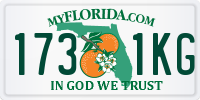 FL license plate 1731KG