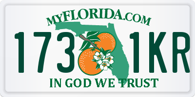 FL license plate 1731KR