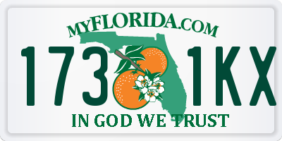 FL license plate 1731KX
