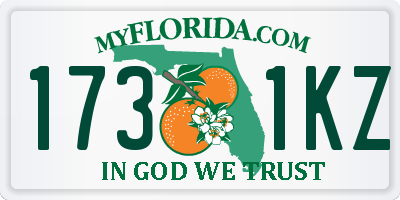 FL license plate 1731KZ
