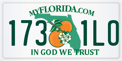 FL license plate 1731LO