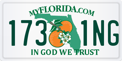 FL license plate 1731NG