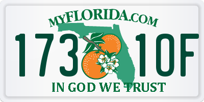 FL license plate 1731OF