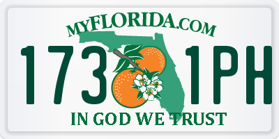 FL license plate 1731PH