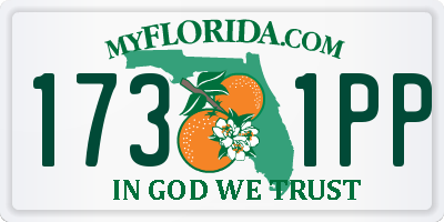 FL license plate 1731PP