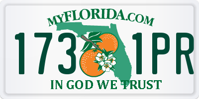 FL license plate 1731PR