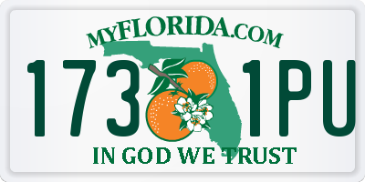 FL license plate 1731PU